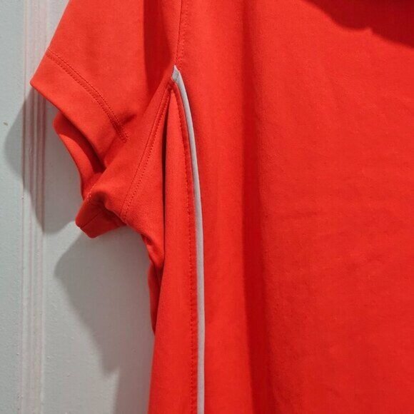 Slazenger Women's Coral Golf Polo XL w/ White Accents & Zip Collar - Picture 5 of 16